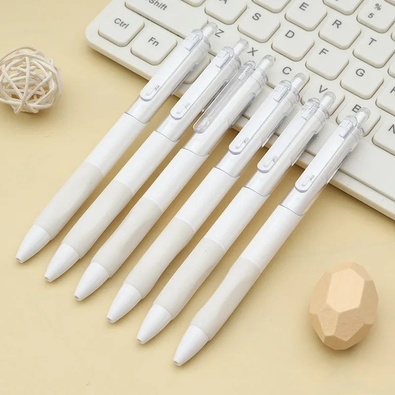 5pcs ST Head Quick-drying Small White Pen Office Pens Signature Student Exam Special Press 0.5mm Black Neutral Ink Stationery