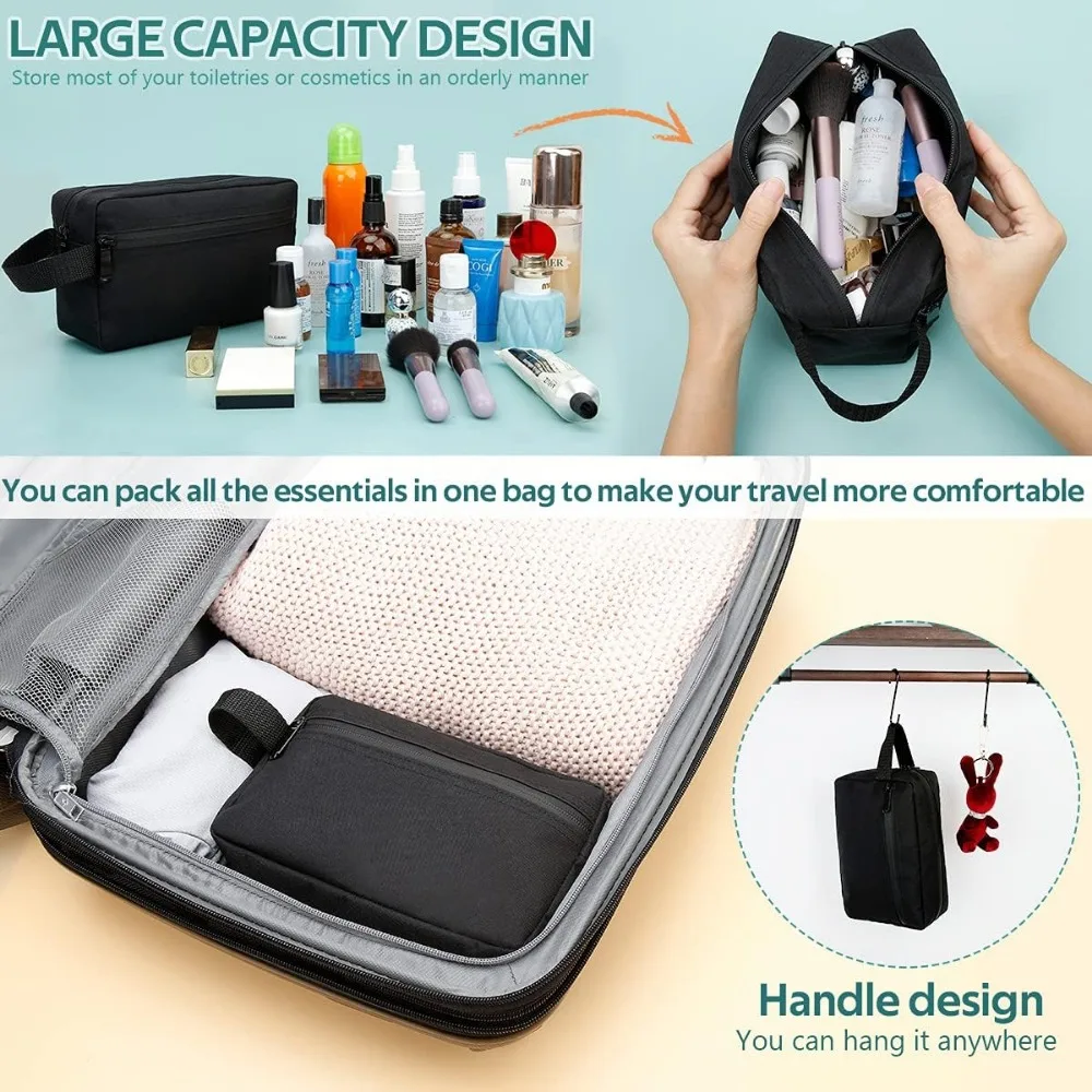 Travel Toiletry Bag Women Men Foldable Storage Bags Cosmetics Brushes Tools Storage Bag Portable Travel Accessories Storage Bag