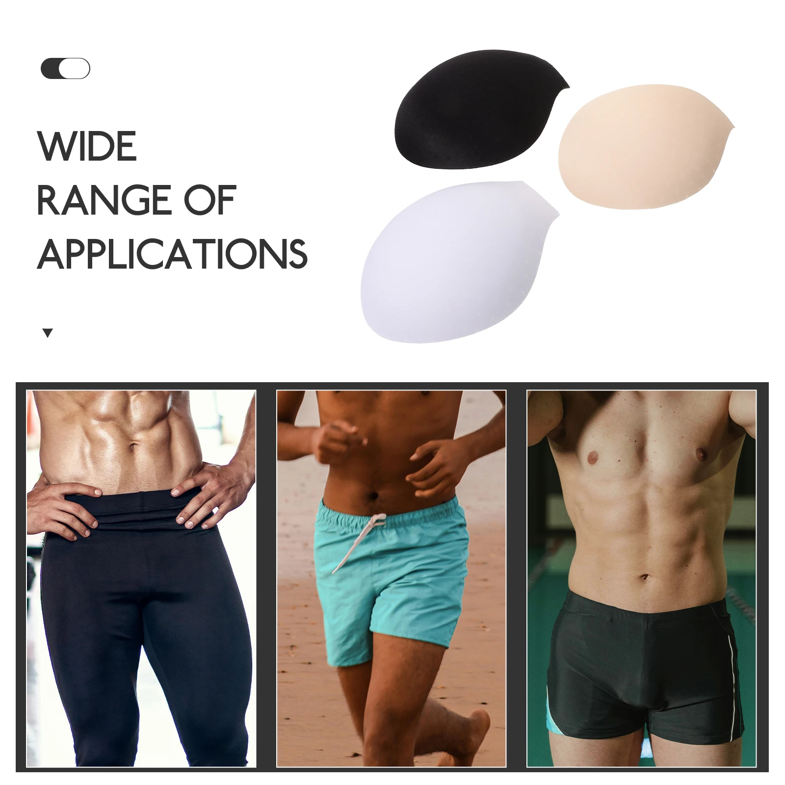 

6pcs Underwear Sponge Pads Cloth Lightweight Breathable Enlarge Cups Removable Supporting Accessories