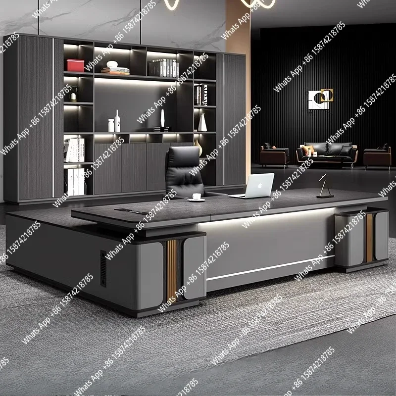 Shape Storage Executive Desk Designer Computer Bureaux Table Computer Desks Workstation Modern Mesa Escriotorio Home OfficeBJ