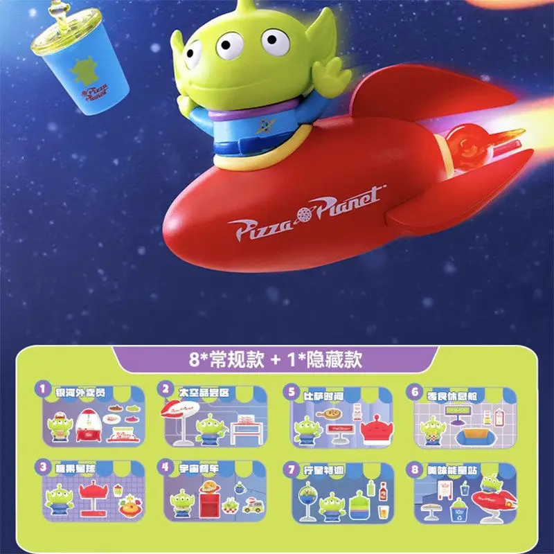 New 52toys Pixar Alien Pizza Planet Blind Box Toy Story Collectible Action Figure Trendy Art Toy Decoration Gift For Enthusiast view 6
