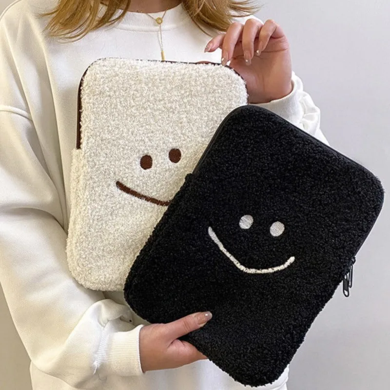 Ins Plush Cute Laptop Sleeve Computer Carrying Case Bag Macbook Air Pro 11 12 13.3 14 Inch M1 M2 IPad Pro 11 Laptops Inner Bag