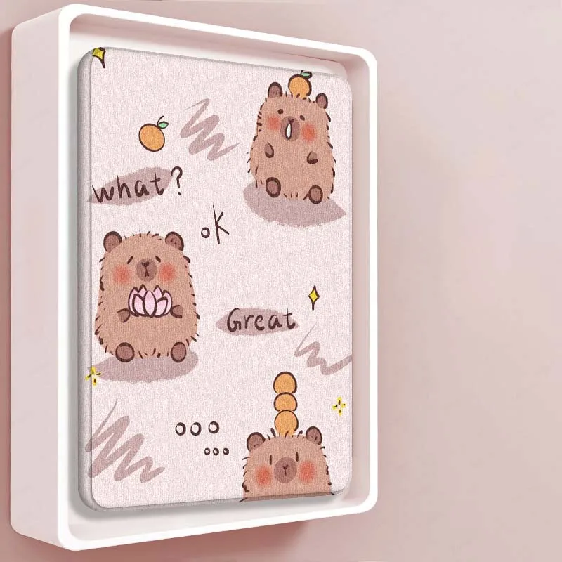 كابيبارا لطيف الكرتون ل Xiaomi Redmi الوسادة 2 7 8 6 6S 5 4 SE Pro 8.8 11 8.7 11.2 12.4 الترا بلس ماكس اللوحي