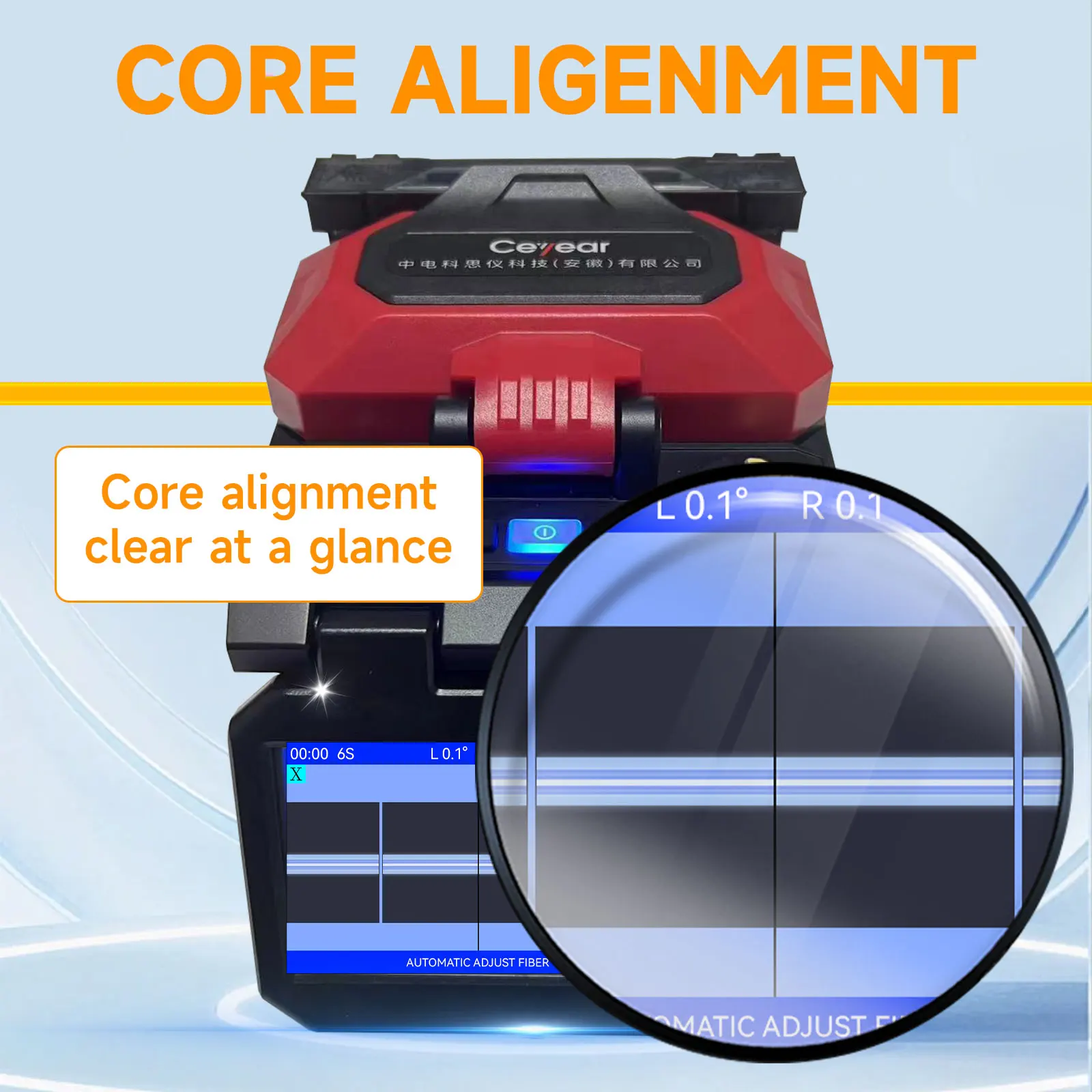 Ceyear6481B1+ Fiber Optic Fusion Machine Professional Optical Communication Equipment for Efficient Connectivity view 3