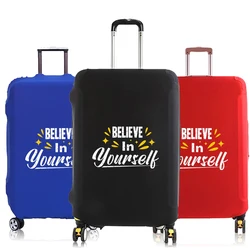 Funda antipolvo para equipaje de moda, cubiertas antipolvo para carrito de equipaje de 18-30 pulgadas, accesorios de viaje, funda elástica para maleta, serie de frases