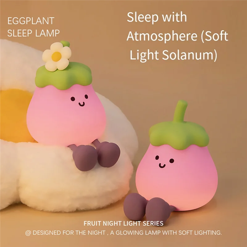 

ABMH-Night Light Children Cute Fruit Nursery Lamp LED Fruit Decoration Night Light Suitable For Bedroom Desktop Birthday Gift