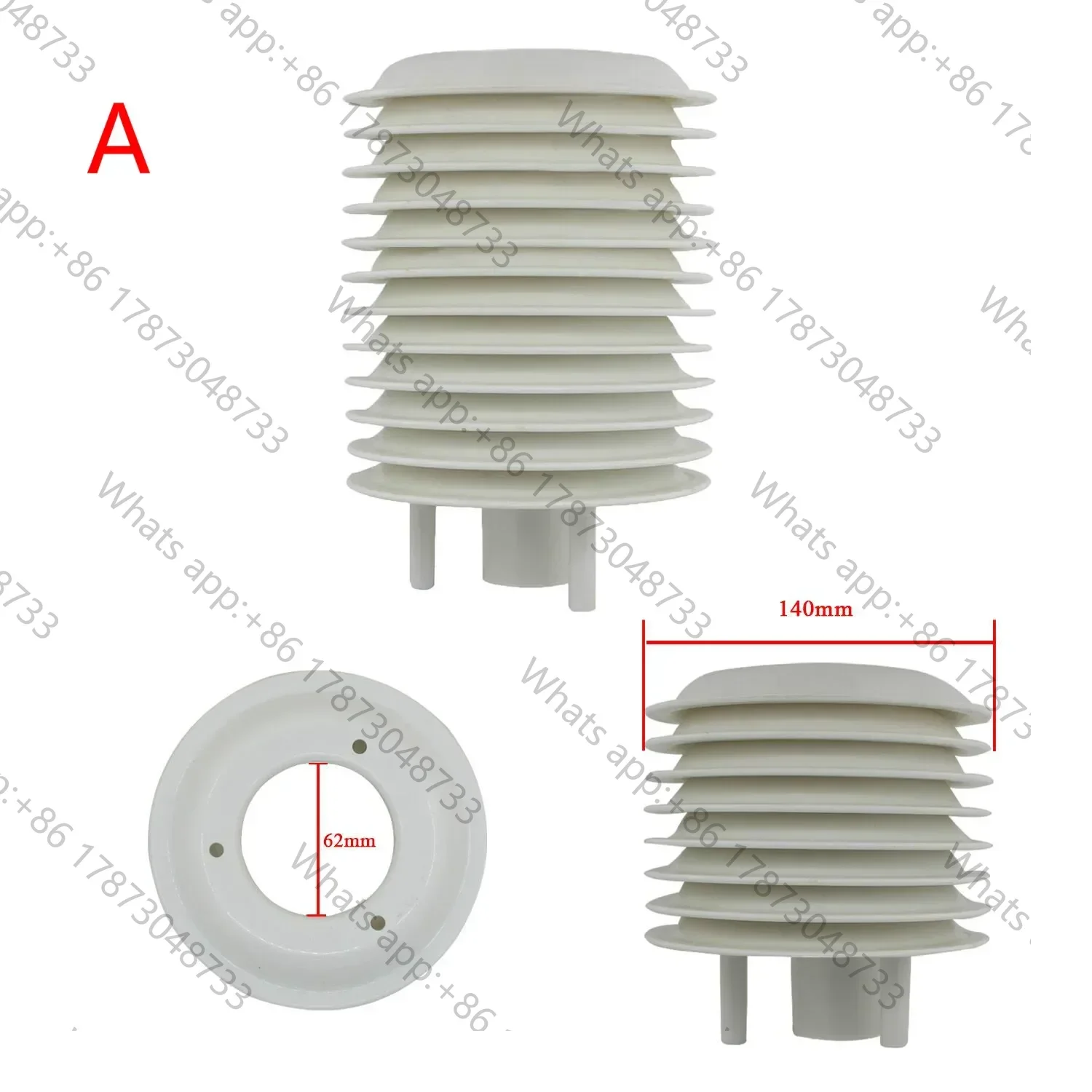 ABS Solar radiation shield ambient weather station projector 4-20 floors