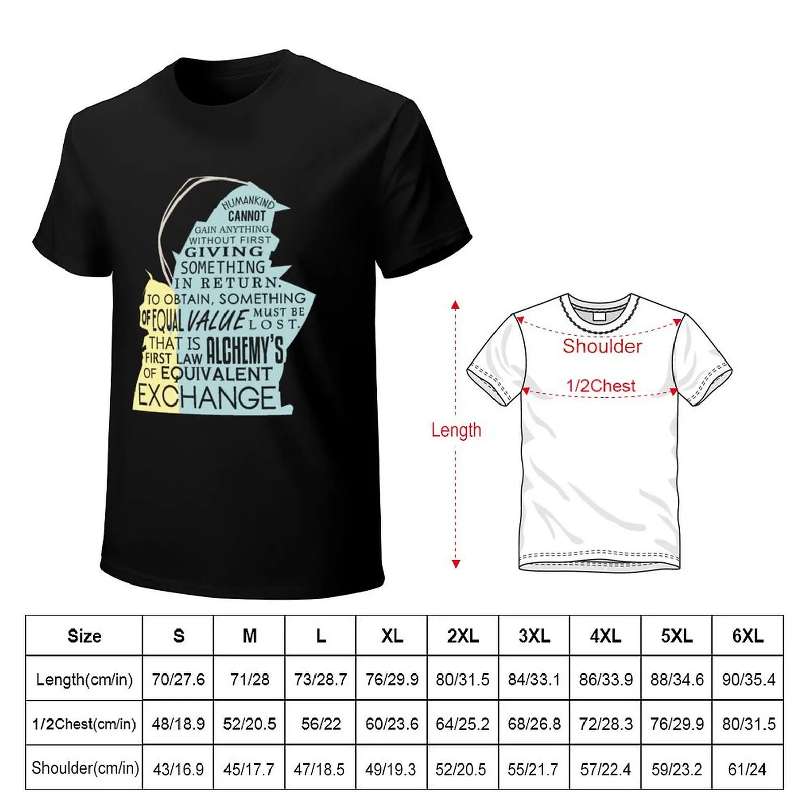 Equivalent Exchange T-Shirt Work Outdoor T-Shirt for Men