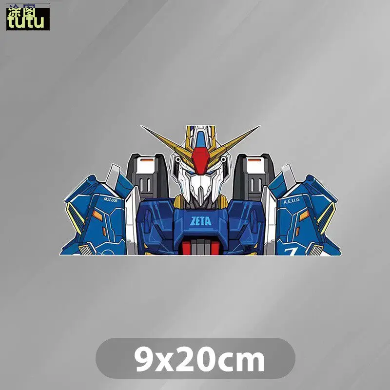 Gundam Mobile Suit Robot Anime Motorcycle Reflective Scratch Occlusion Decorative Sticker