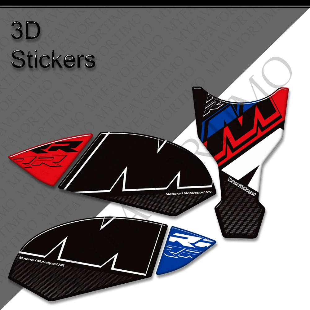 Motorcycle Fuel Tank Pad Cap Grips Knee Stickers Decals Protector for S1000RR S1000R S1000 R RR M1000 M1000RR M1000R 2026 2025