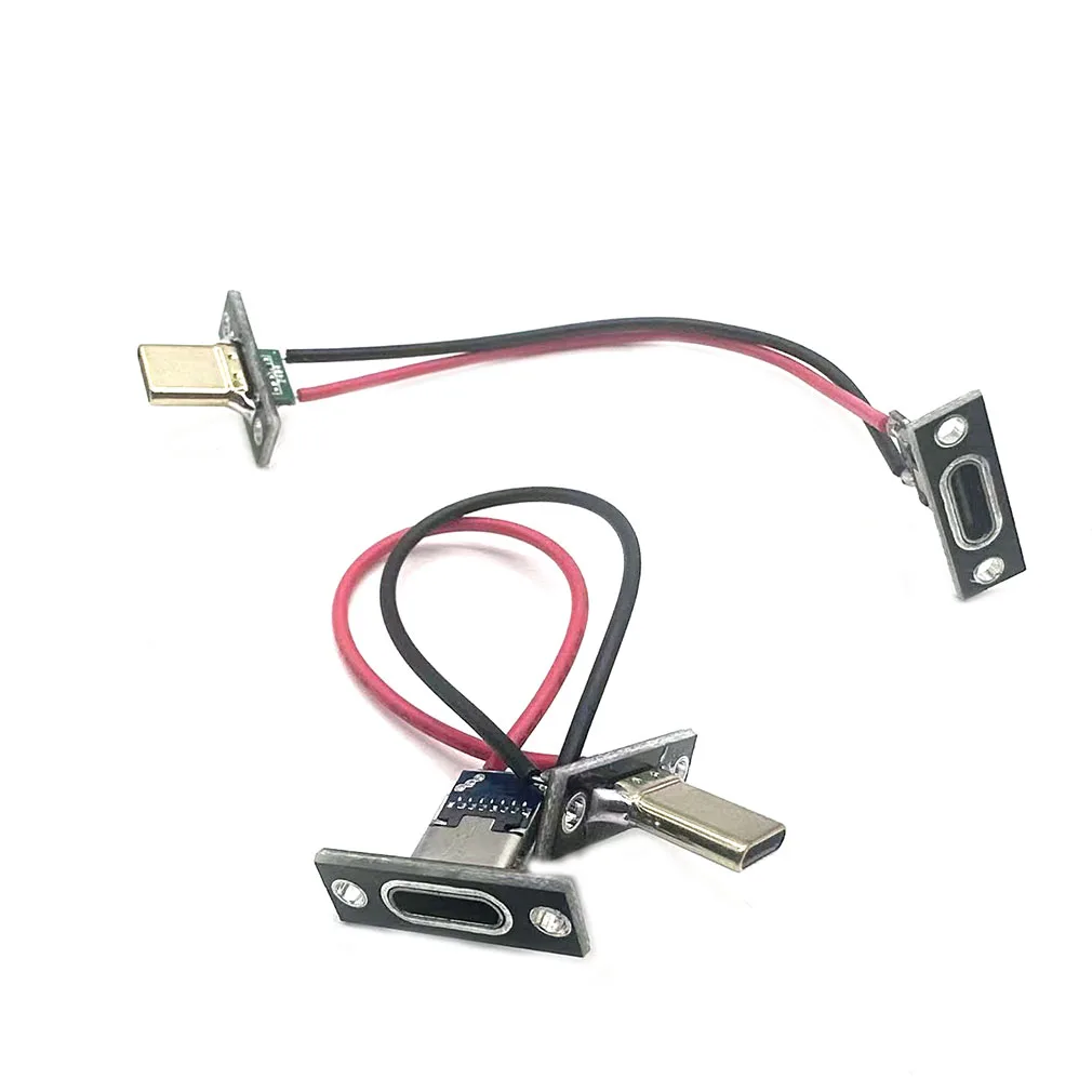 5V USB Female Base Type-C Socket and Usb Male Charging Socket Power Socket With Cable Connector DIY Modification
