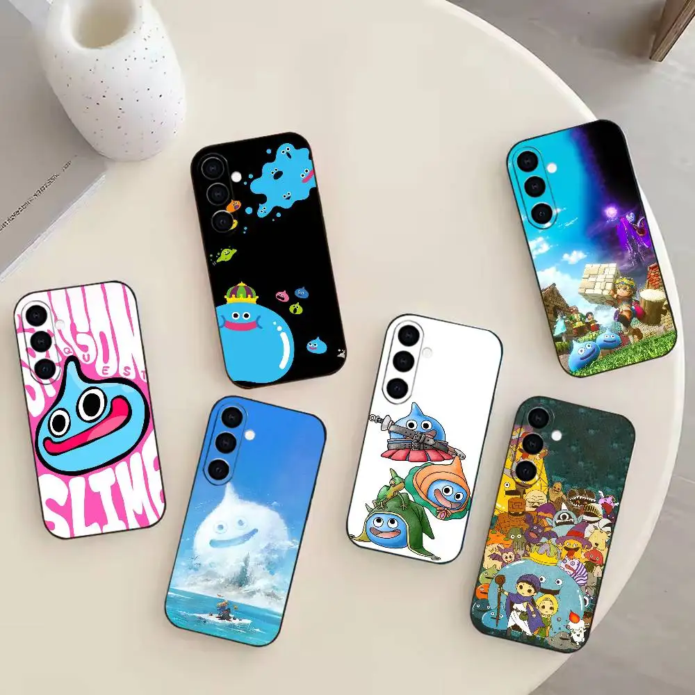 

D-Dragon Q-Quest Slime Phone Case For Samsung GalaxyA13,21s,22,31,32,52,53,71,72,73,Soft Black Cover