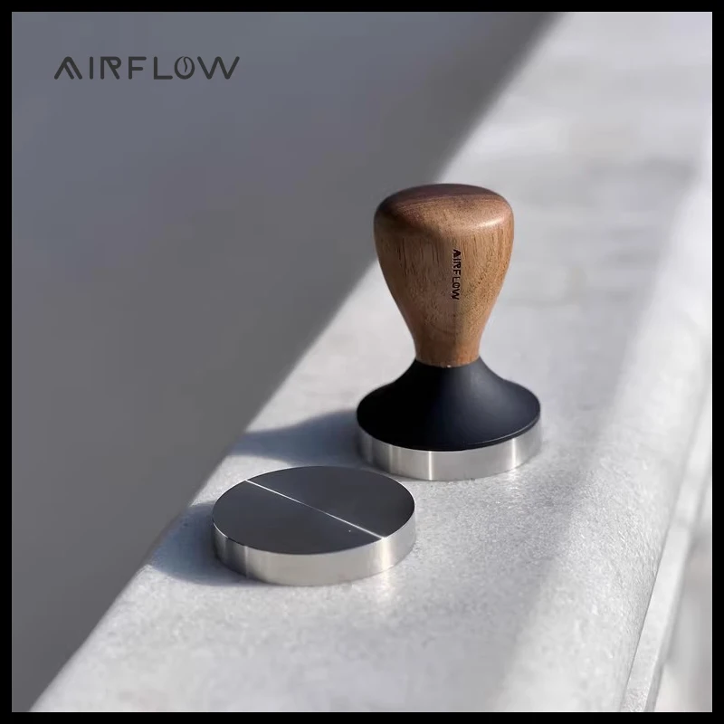 

AIRFLOW 58mm Espresso Tamper Barista Coffee Tamper with Stainless Steel Concentric Circles Flat Bottom Tampers