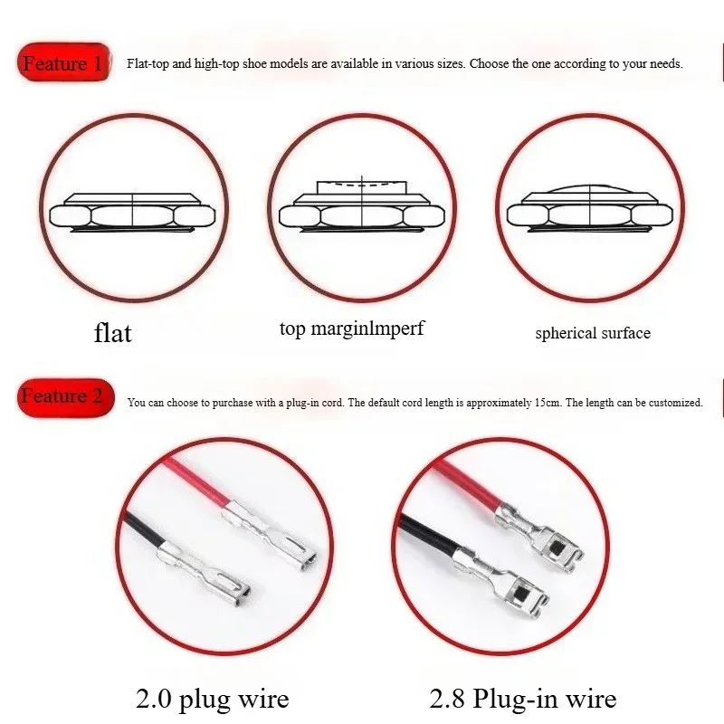 8/10/12/16/19/22MM Metal Push Button Switch Waterproof Flat Circular Power Led Light Self-Lock Self-Reset 3-6V 12-24V 220V