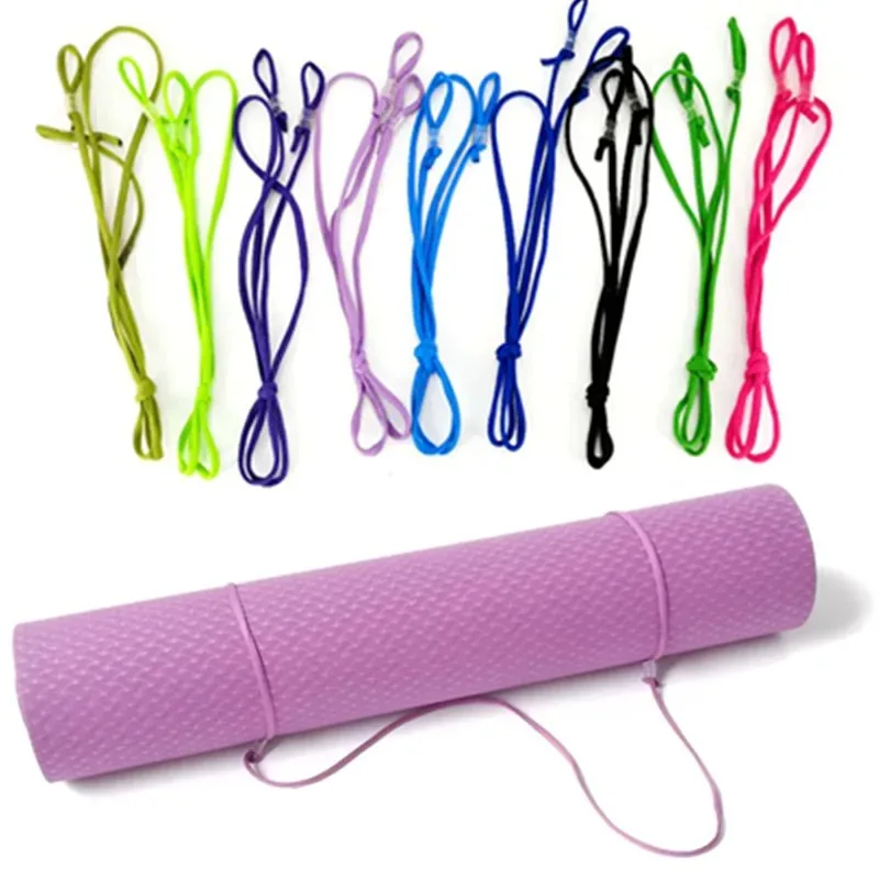 Excercise Yoga Mat Sling Binding Rope Non Slip Bundle Body Building Carry Belt Strap Shoulder Pilates Storage Lightweight