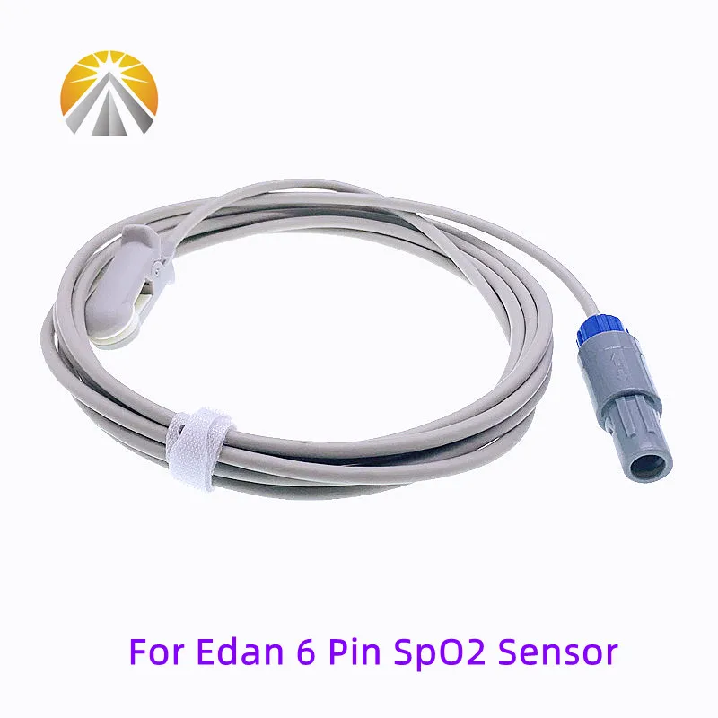 Reusable For Edan Creative Contec CMS9000 SpO2 Sensor 6 Pin SAO2 Probe Neonate Adult M3A M9 M8A iM9 iM80 No OXI Tech