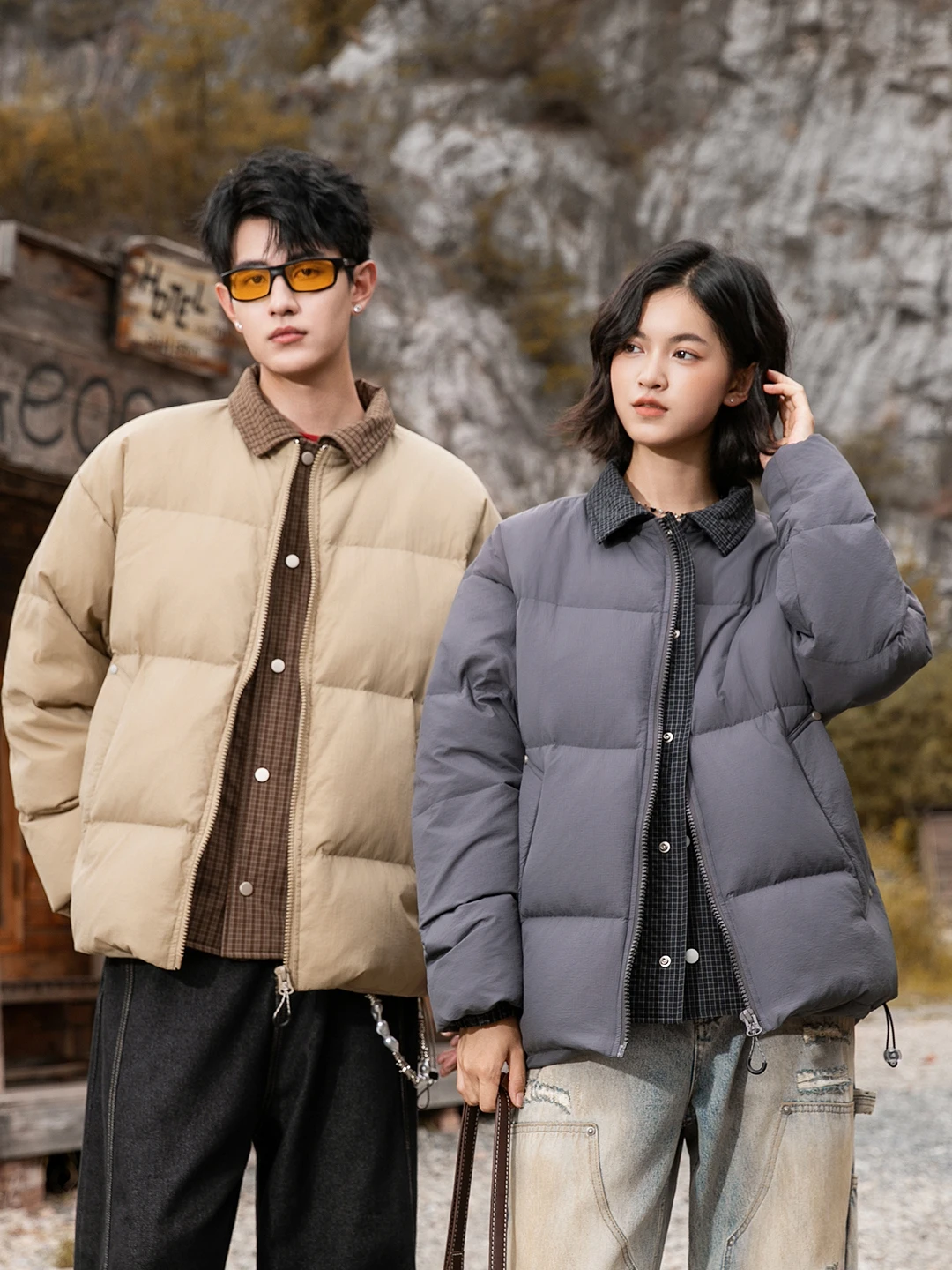 

Ретро-куртка в американском стиле с отложным воротником, теплая, модная, брендовая, уличная одежда, с наполнителем из пуха, стандартный крой