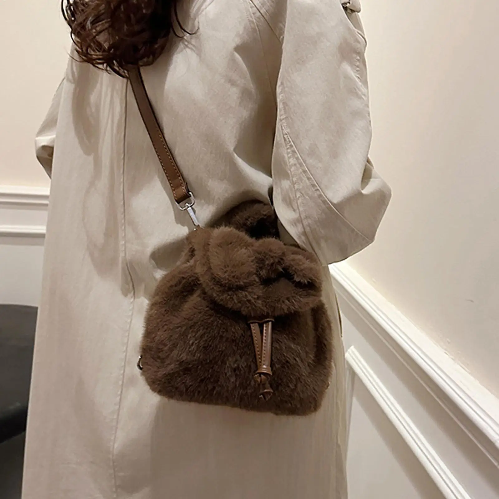 ぬいぐるみバックパック大人用弓財布スクールブックバッグ学校旅行保育園学生クリスマスショッピングパーティー子供女性子供用
