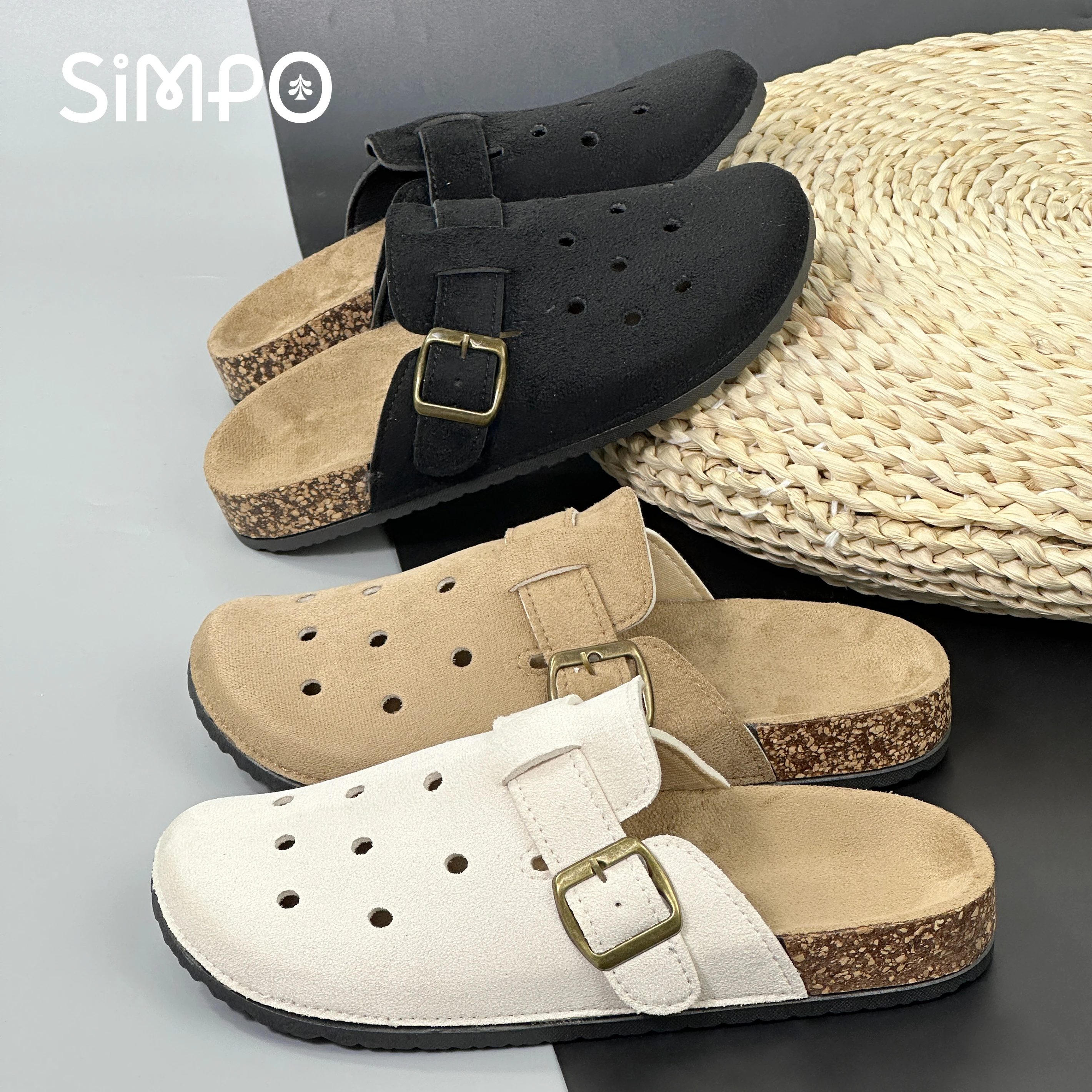 Men And Women's Outer Wear Flat Sandals Closed-Toe Wear-Resistant Breathable Sandals Casual Comfortable Anti-Slip Sandals