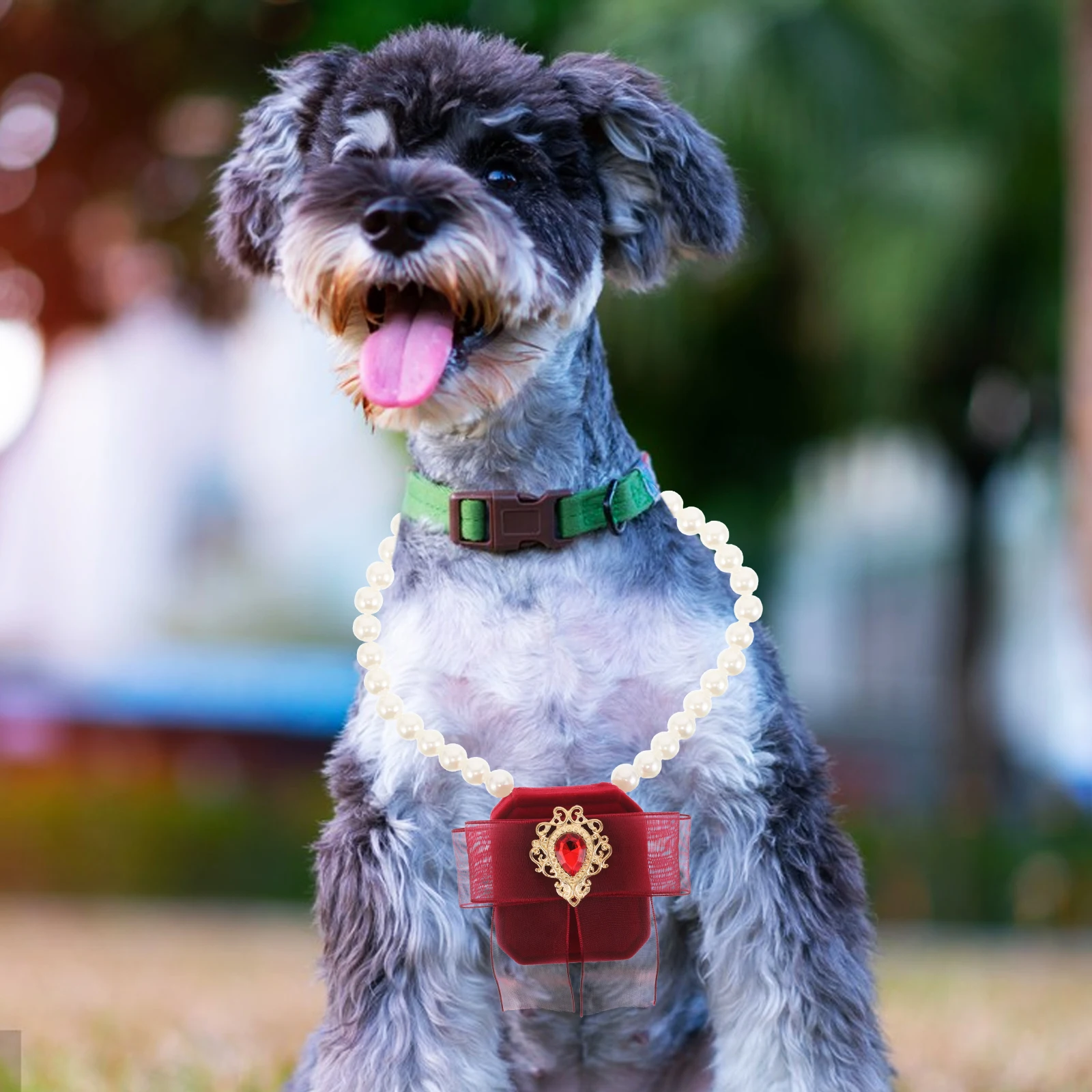 

Elegant Necklace Display Case for Dogs Bag Pendant Polyester Ribbon Mini Holder Durable Lightweight Comfort Slight Elasticity