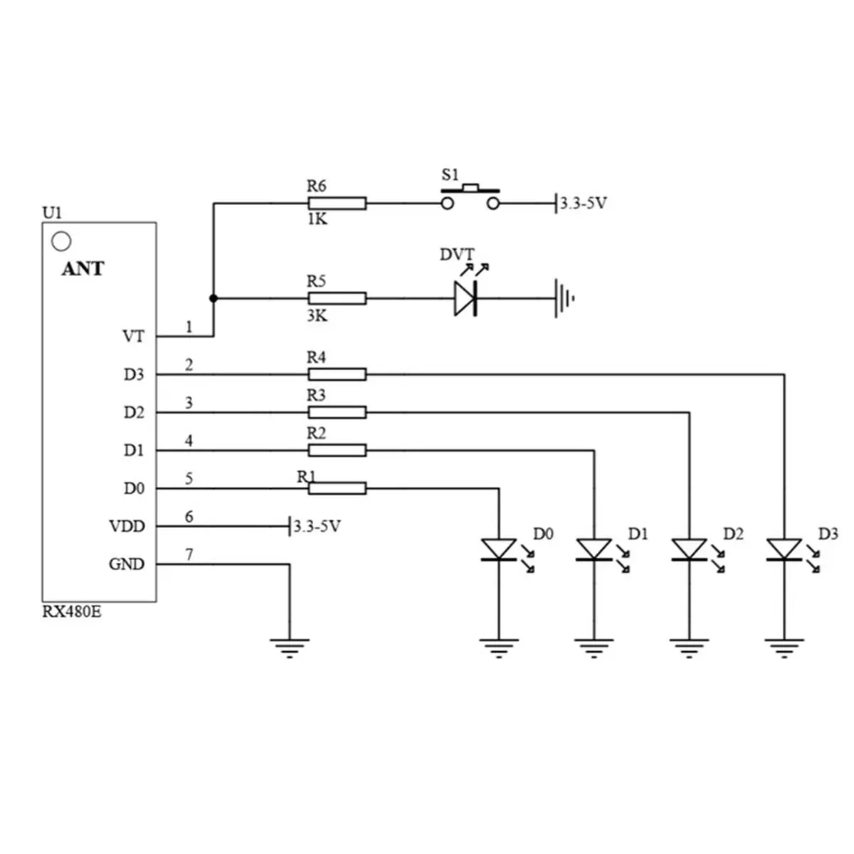 update. Wireless RX480E-4WQB 433Mhz RF Module Transmitter and Receiver 9 Sets 4 Channel Output Link Kit for Remote Control