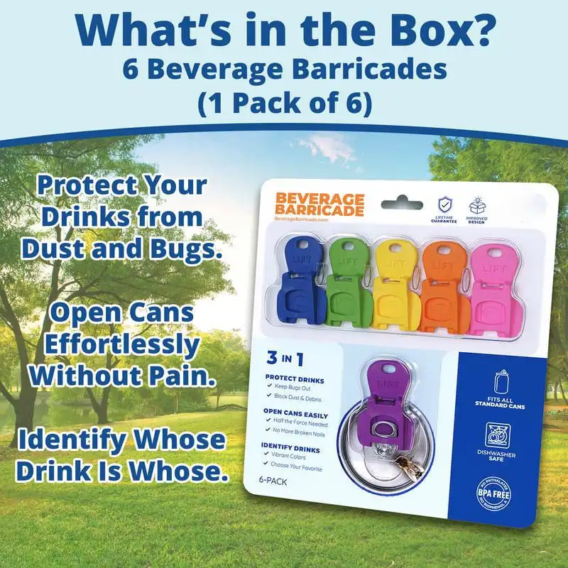 6 قطعة فتاحة زجاجات محمولة بسيطة قابلة لإعادة الاستخدام سهلة فتاحة علب مختومة شرب البيرة الكولا فتاحة غطاء مزيل لوازم المطبخ