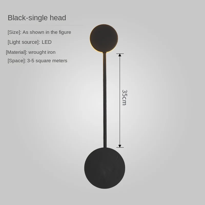 Nordic postmodern master bedroom LED wall lampbedroom bedside lampcreative  corridor background wall decorative light