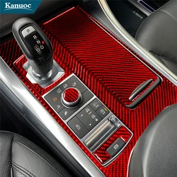 For Land Rover Or Range Rover Sport 2014-2016 2017 Carbon Fiber Gear Console Stickers Cover Car Interior Accessories P-shift