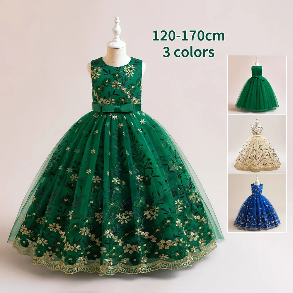

Children's Dresses Luxury Parties Evening Dress Stitch Dress For Girl Prom Performance Teen Princess Dresses 14 To 16 Years