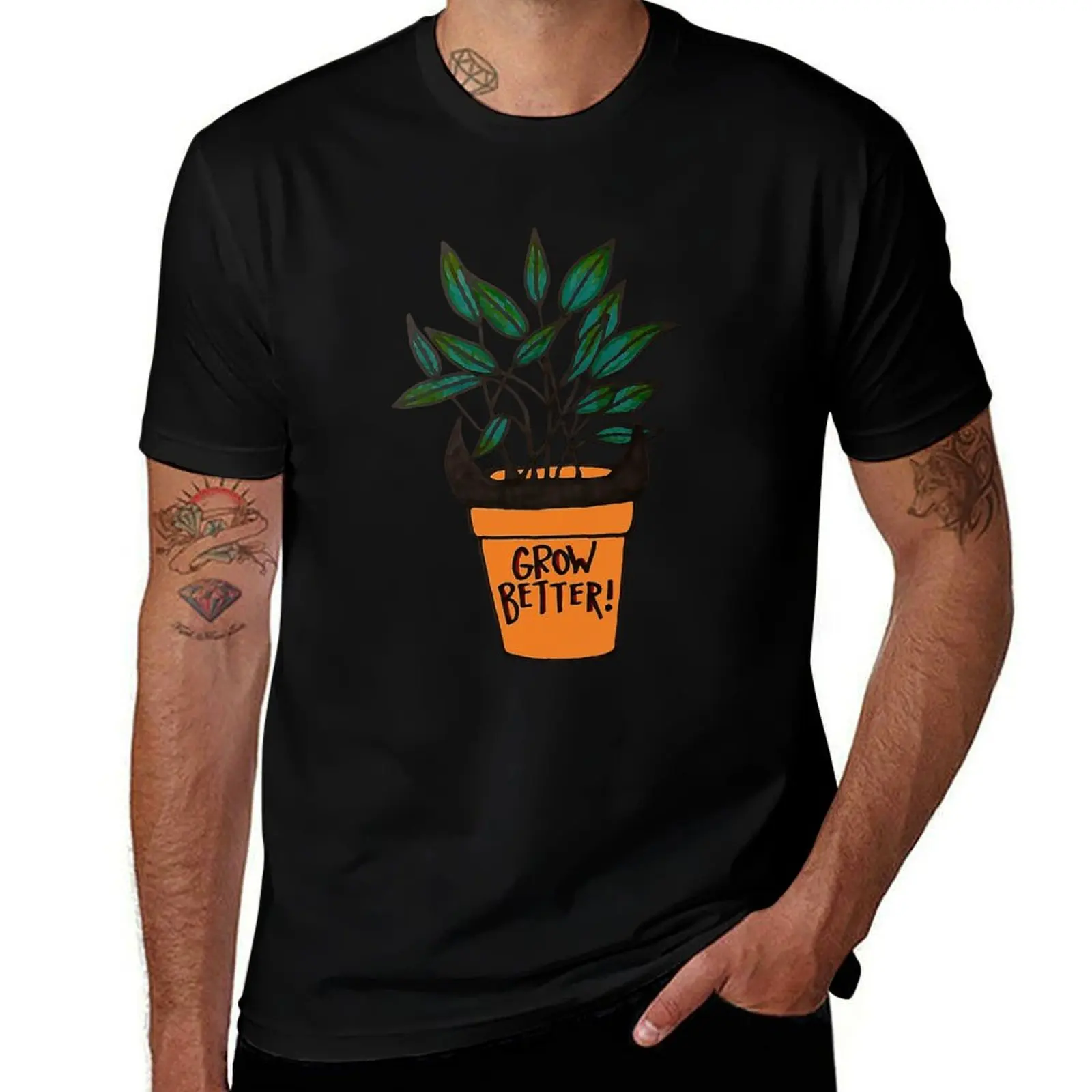 Demonic Grow Better T-Shirt Casual Everyday Wear T-Shirt