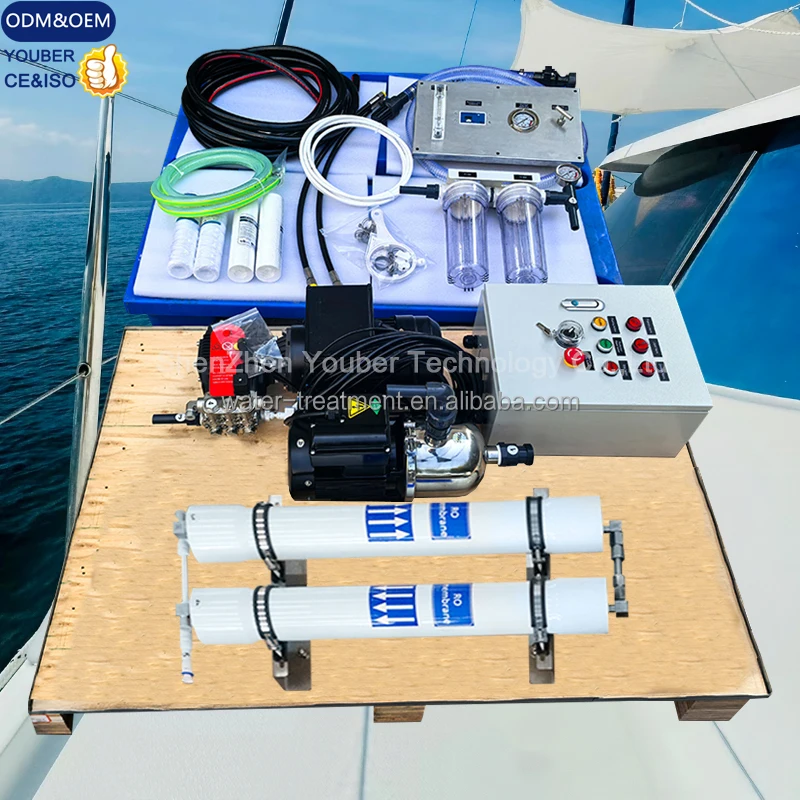1400 Liter Modular Seawater Desalination Plant Desalination Salt Water To Drink Water Yacht Desalinator RO Plant Boat WaterMaker