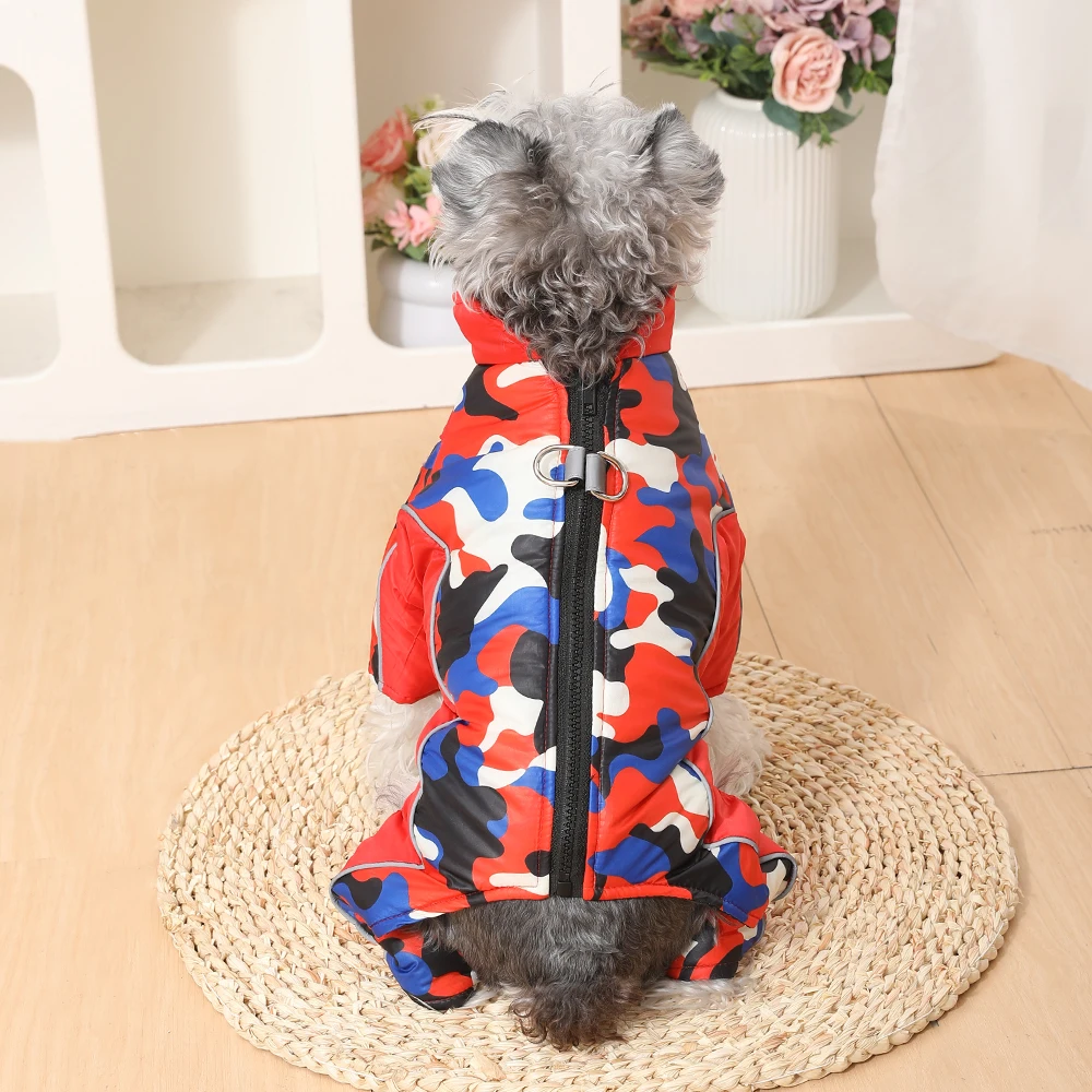 Wasserdichter Hundeanzug, Winterkleidung für Haustiere, warme, reflektierende Wolljacke für kleine und mittelgroße Hunde, Mops- und Chihuahua-Kostüm. – Detail 15