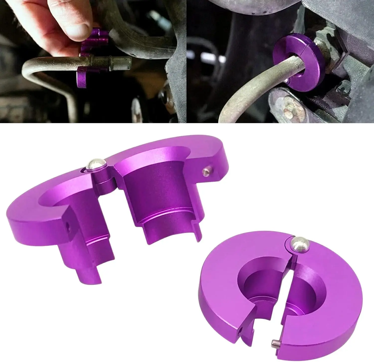 

39220 Transmission Oil Cooler Line Disconnect Tools for Ford 3/8" & 1/2" Fuel Line, Heavy Duty Aluminum Tool 2PCS