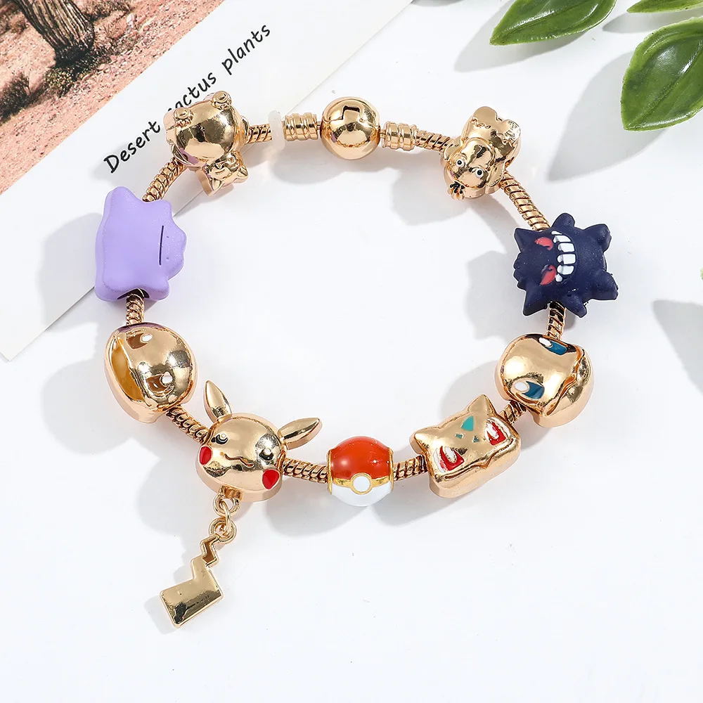 Niedliches Anime Pokémon Armband DIY Perlenarmband Urlaubsgeschenk Geeignet für Fans Männer Frauen Schmuck Accessoires – Detail 4