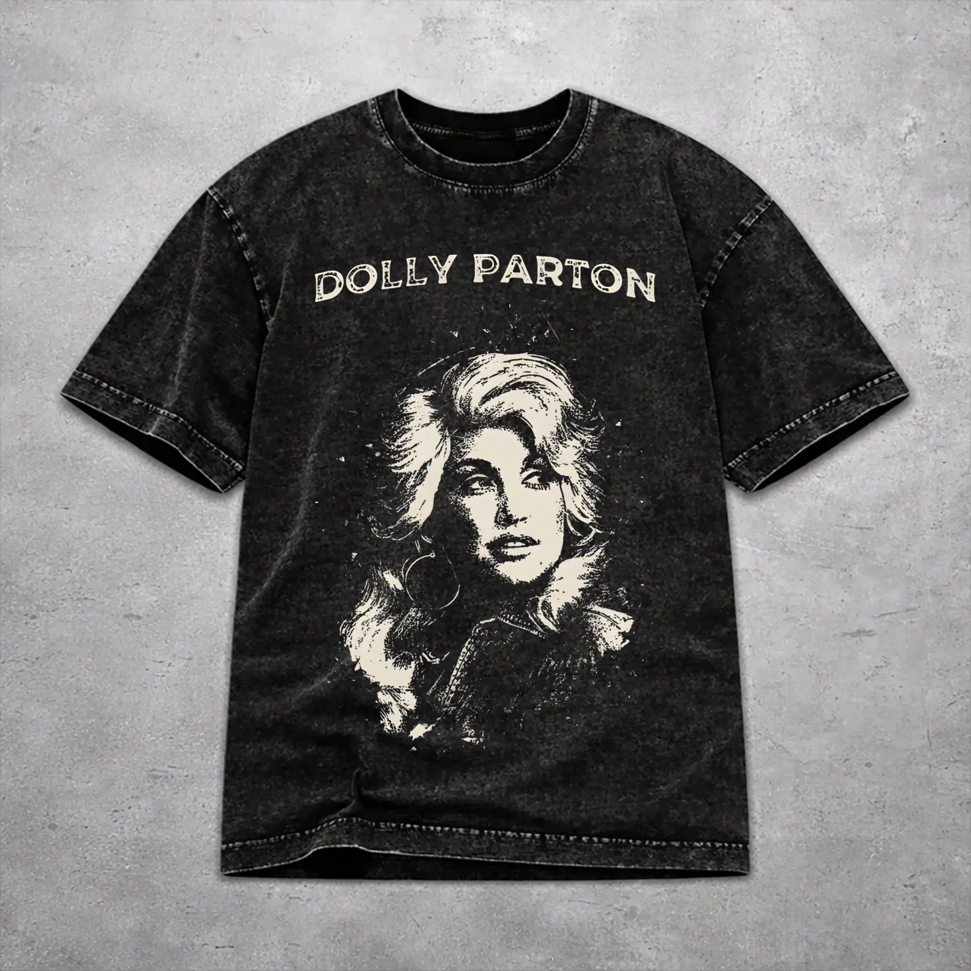 RIP Dolly Parton Washed T Shirt Retro Streetwear for Men Women  Hiphop T-Shirts Tee Short Sleeve