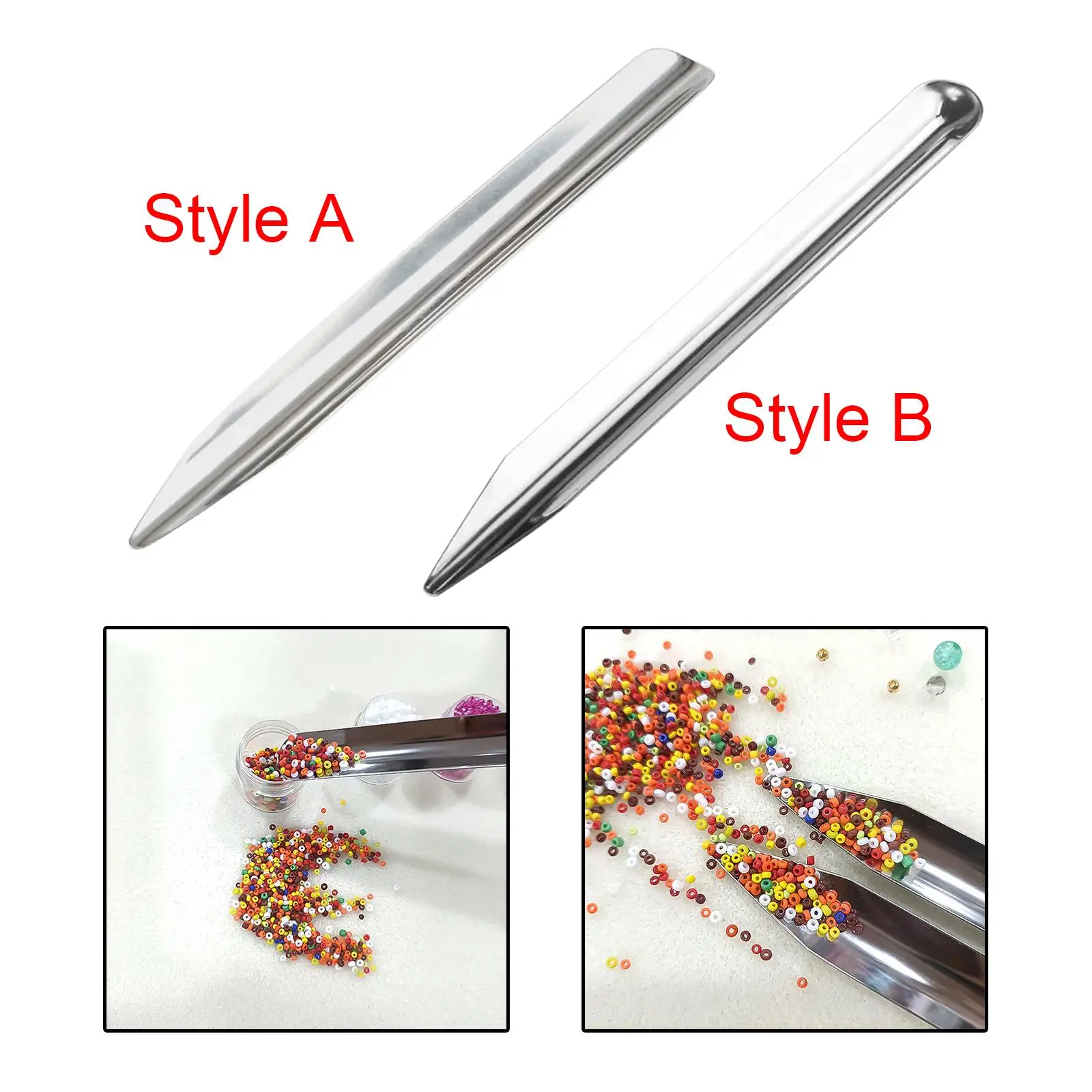 Jewelry Spoon Beads Crafts DIY Stainless Steel Beads Spoon Jewelry Bead Spoon for Storage Cleanup Organization Home Jewelers