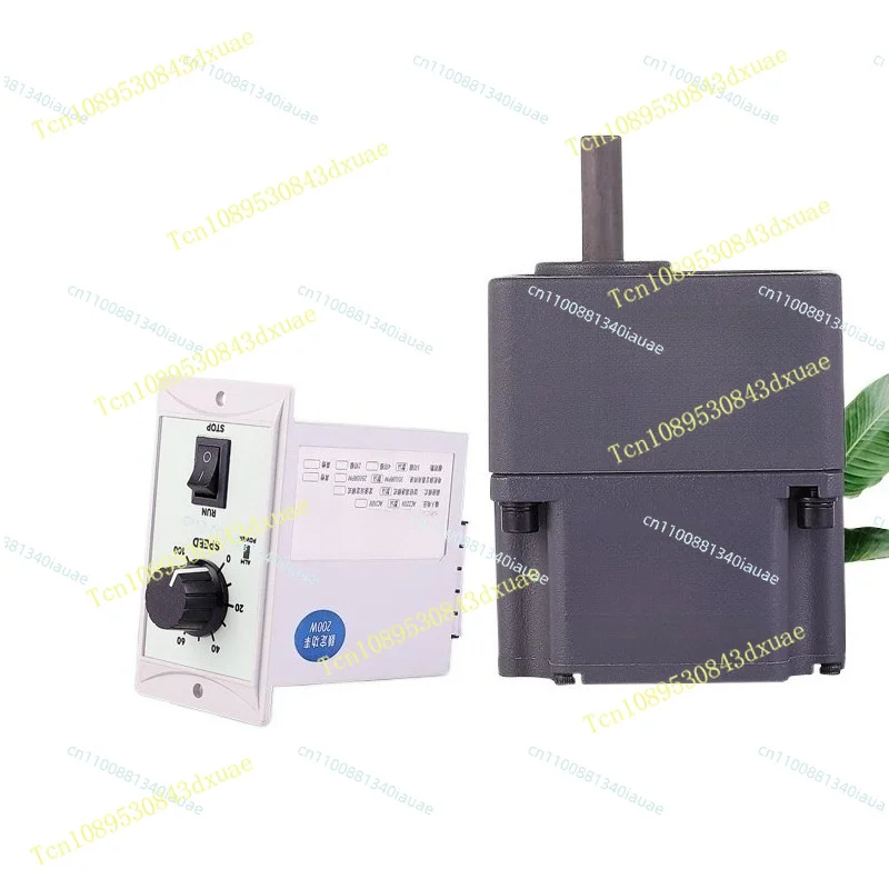 AC Brushless Motor 220V Stepless Variable Speed High and Low Speed Forward and Reverse Gear Reducer Integrated Speed Adjustable