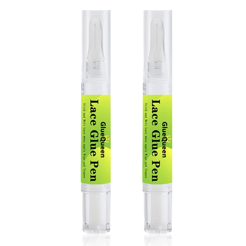 Kant Lijm Pen 5Ml Waterdichte Extra Sterke Groothandel Custom Label Van Kant Voorkant Pruik Lijm Voor Menselijk Haar Pruiken