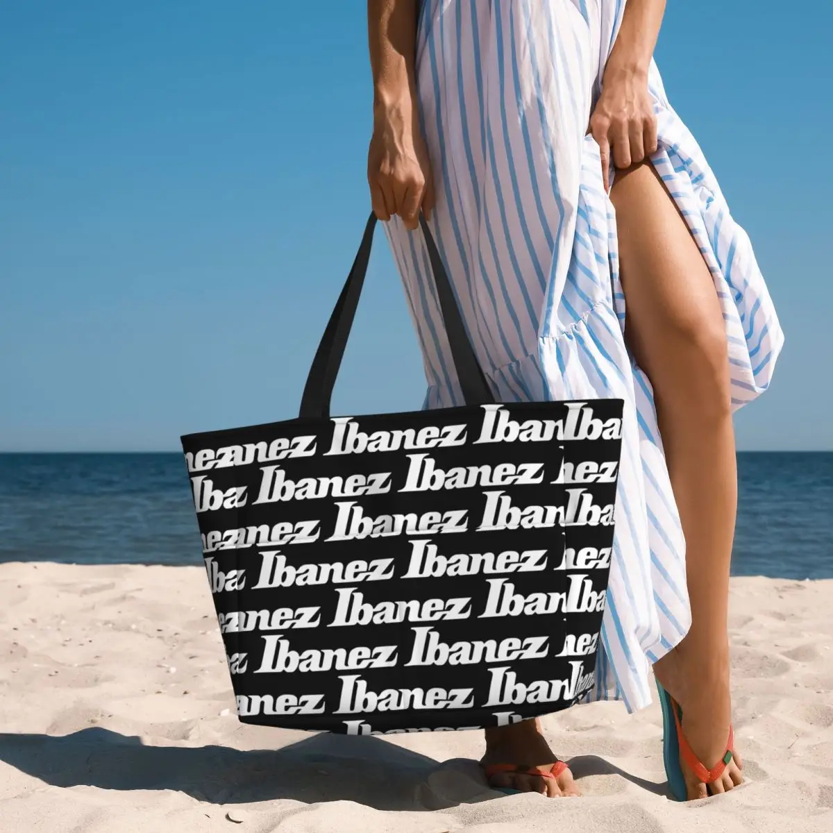 Bolsa tote de praia para guitarras Ibanez, bolsa esportiva para academia, yoga, bolsa grande para mulheres, bolsa de viagem, bolsa fitness