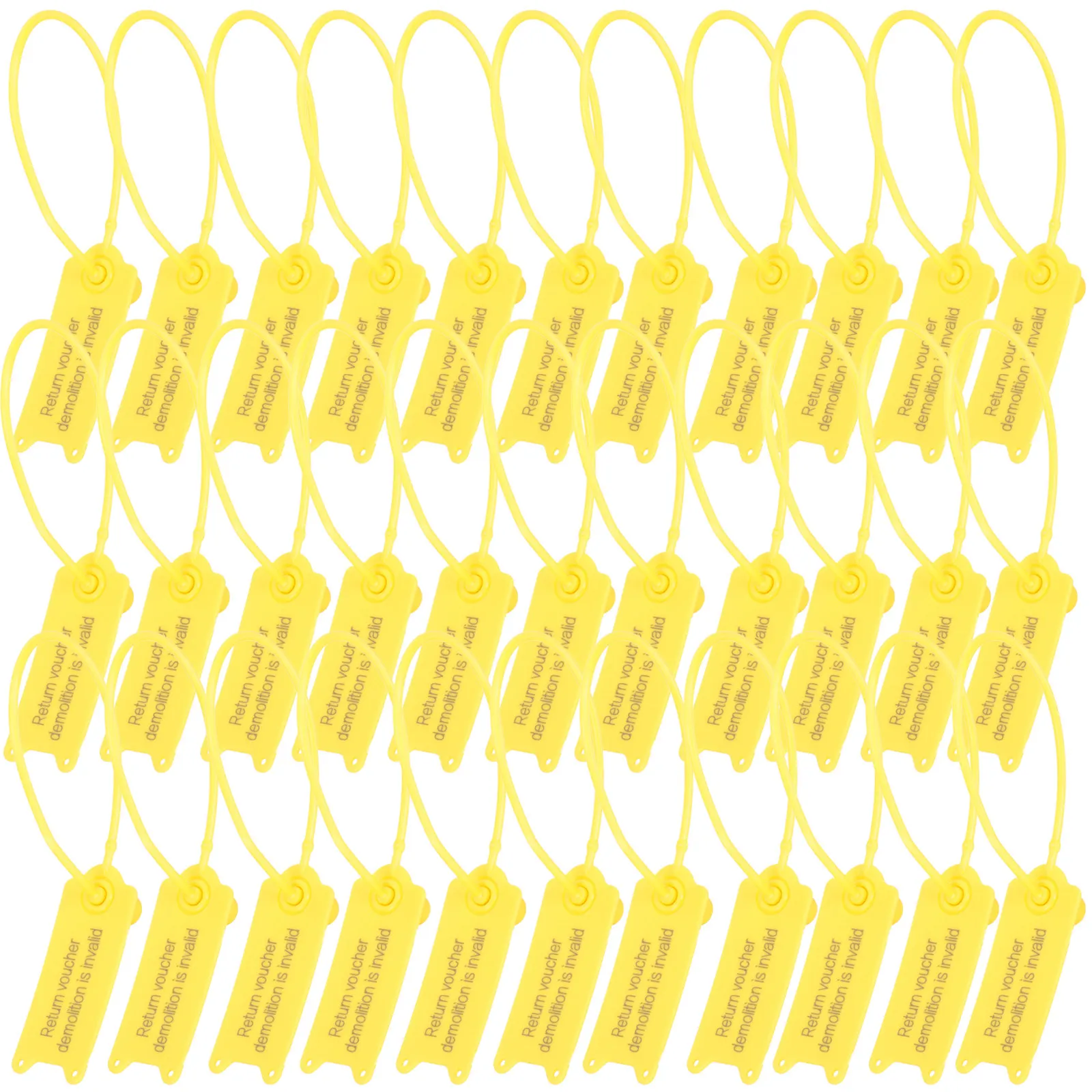 

100Pcs Anti-Fake Ties Self-Locking Cable Ties for Product Return Labels Holiday Exchange Packaging Trucks