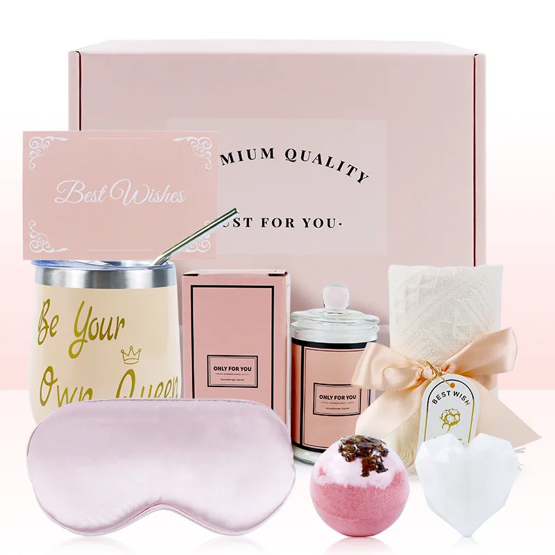 Pink Bath Kit Set New Cross Border Bath Gift Box Women Body Care Souvenir Gift Set For Daily Use Or Gifting