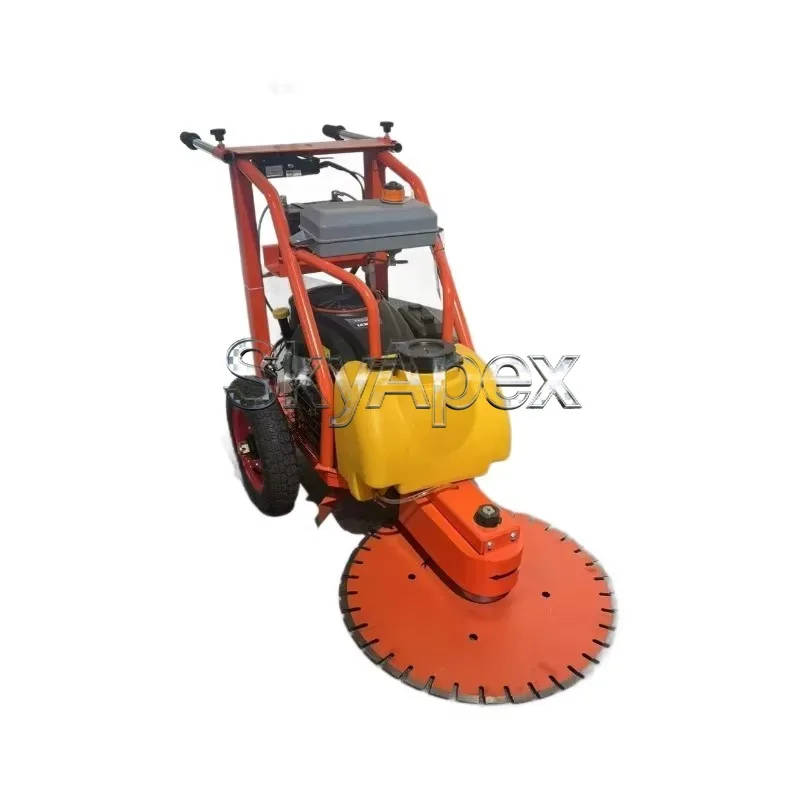 

Hand Push Pile Cutting Machine Road Ground Pile Trimmer Height Adjustable High Speed Concrete Pile Head Cutter