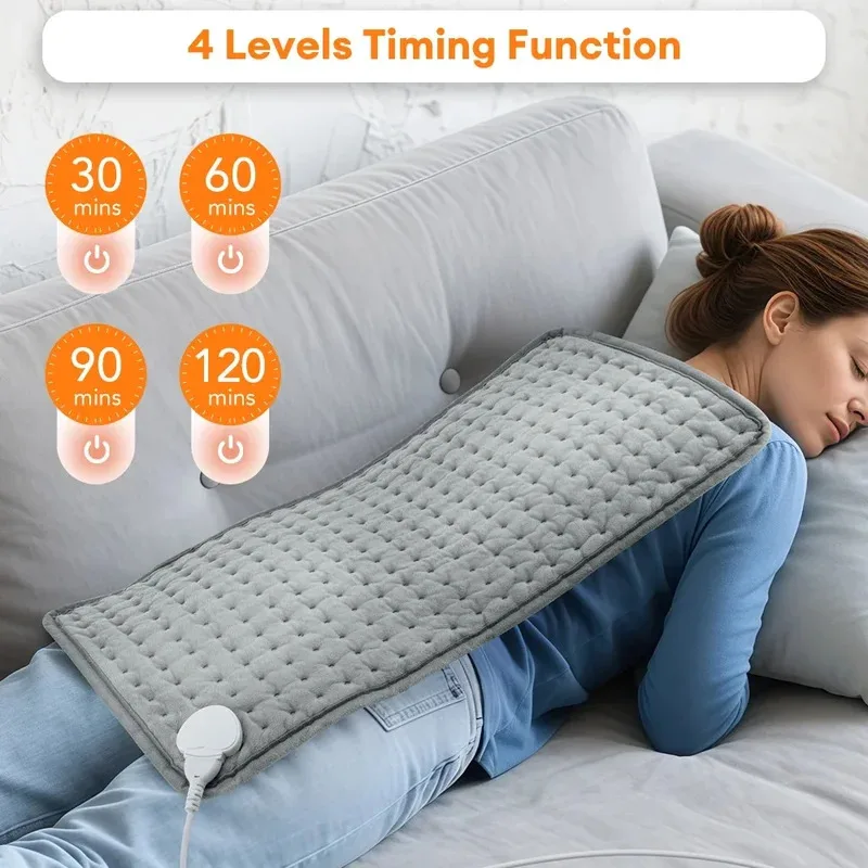 

NEW 30*60cm Electric Heating Pads for Back Neck Shoulder Home Office Washable Winter Warm Blanket 4 Timer 9 Temperature Control