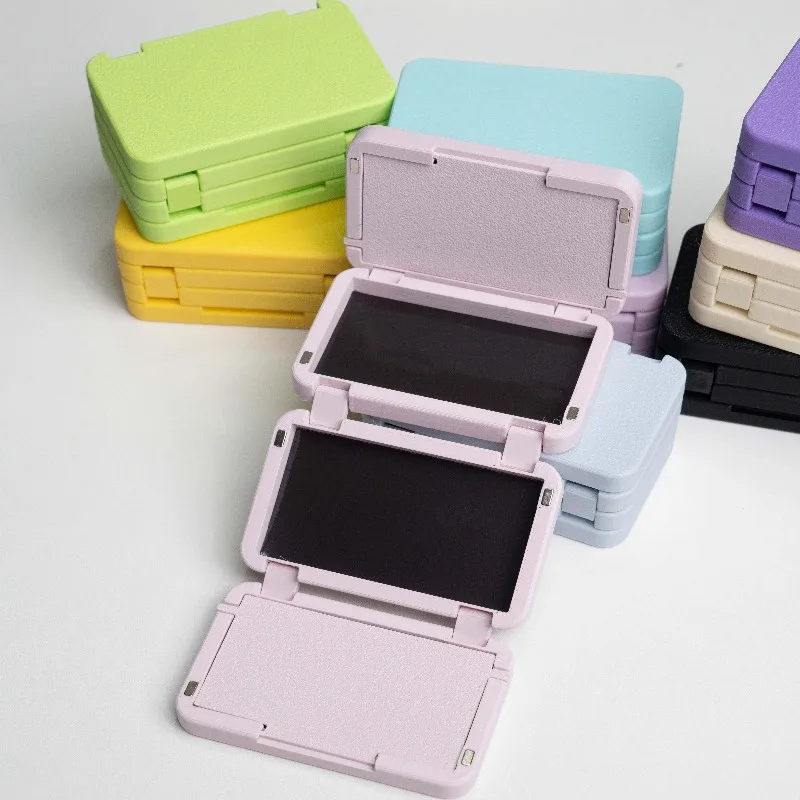Empty Multi-layer Folding Watercolor Storage Box Iron Plate Watercolor Package Box Student Travel Portable Painting Art Supplies