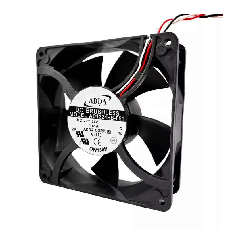 ORYGINALNY AD1324HB-F51 24V 0.41A 12738 127*127*38mm NOWY WENTYLATOR CHŁODZĄCY RADIATOR