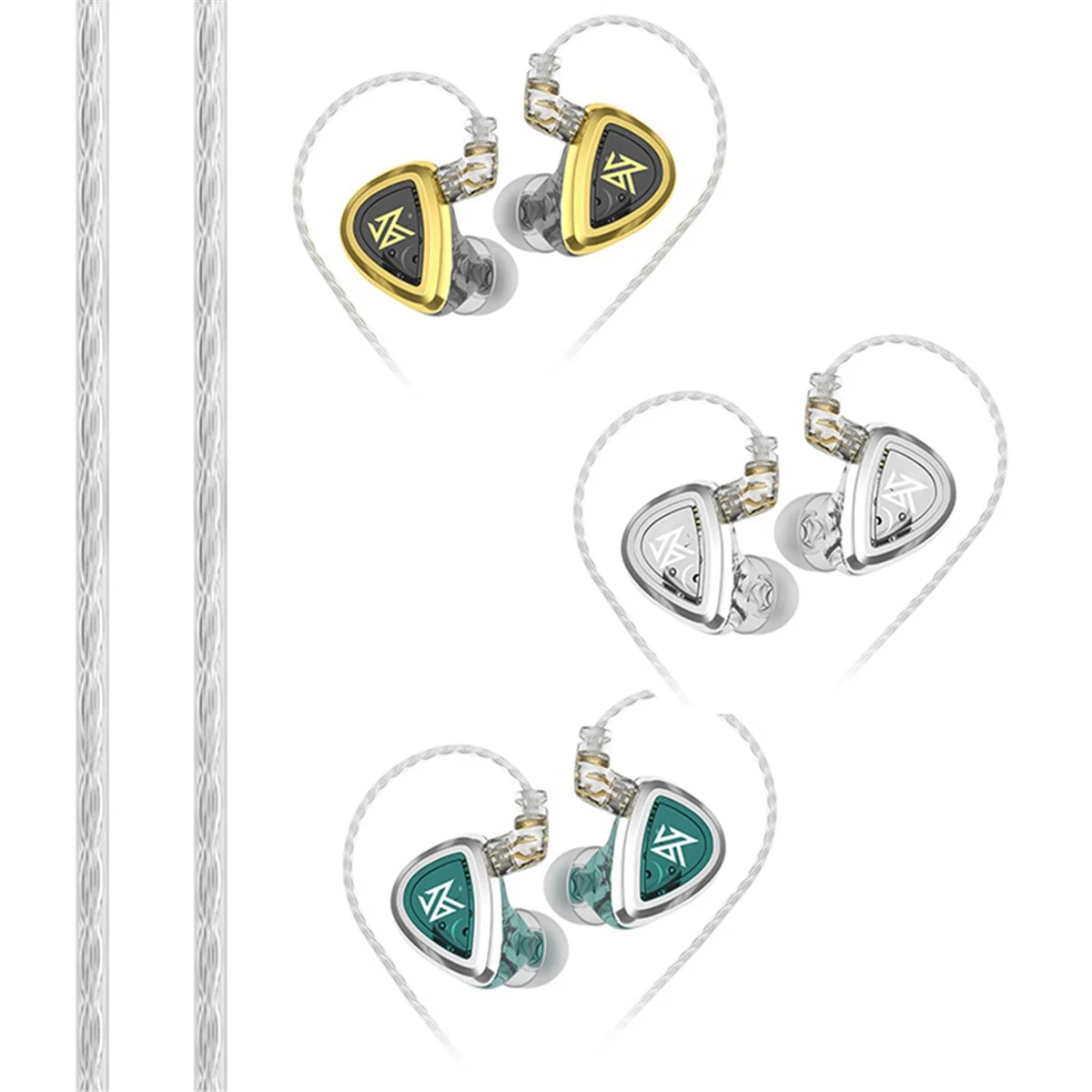 A57G-KZ EDA หูฟังแบบมีสาย, หูฟังรวมคอยล์แม่เหล็กคู่, หูฟังไฮไฟแบบเปลี่ยนสายในหู (มาตรฐาน)