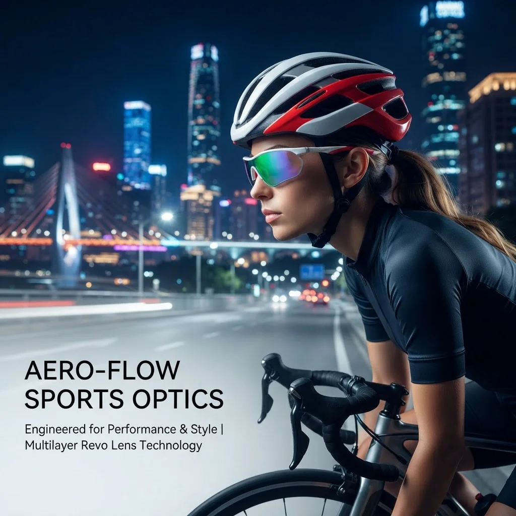 New Sports Sunglasses  Men's And Women‘s Half Frame Outdoor Cycling Uv Protective Sunshade Sunglasses 3018