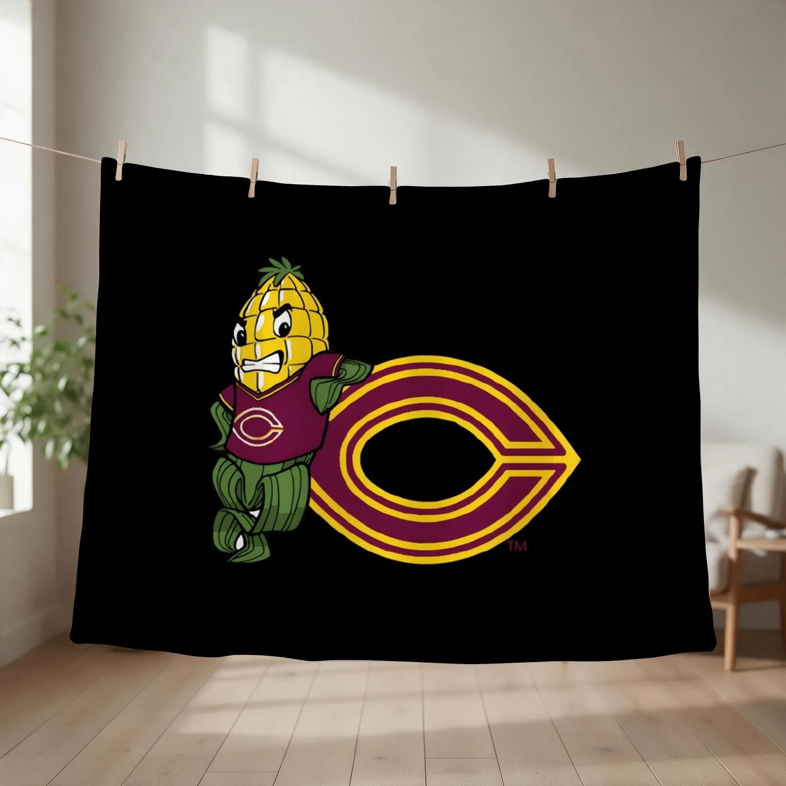 Concordia College Cobbers Throw Blanket couch cozy soft plush fuzzy picnic outdoor blanket