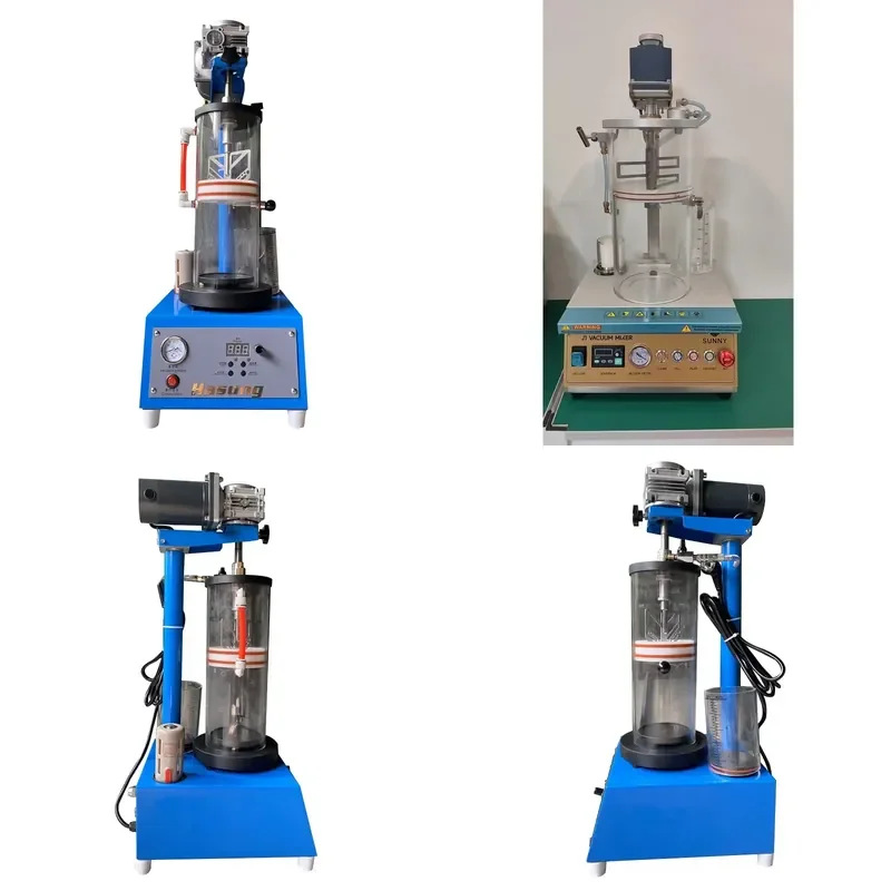 Vacuum Mini Investment Mixer 250W Jewelry Casting Line Powder Mixer Gypsum Making