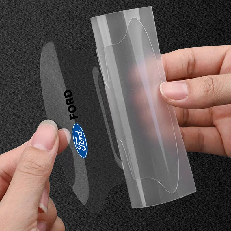 Car Anti-scratch Protective Film Car Door Handle Stickers For Ford Fiesta MK7 Mondeo MK4 ST Focus MK1 MK2 MK3 Focus 2 3 4